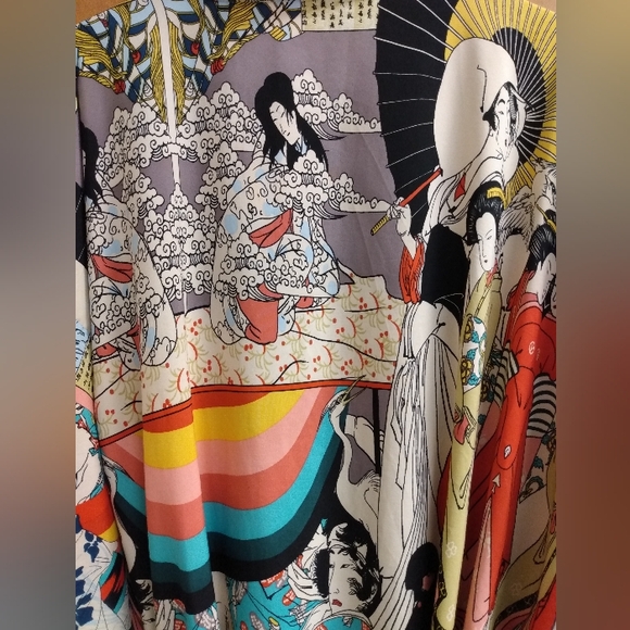 Open front robe with belt tie - Picture 3 of 6